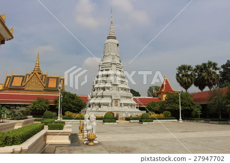 銀色Pagota金邊柬埔寨 27947702