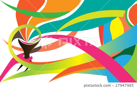 Abstract torch with colorful background. Abstract torch with colorful background. 27947985