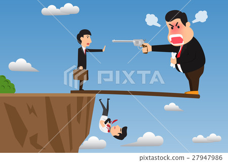 Boss stand on wood overhanging from escarpment Boss stand on wood overhanging from escarpment 27947986