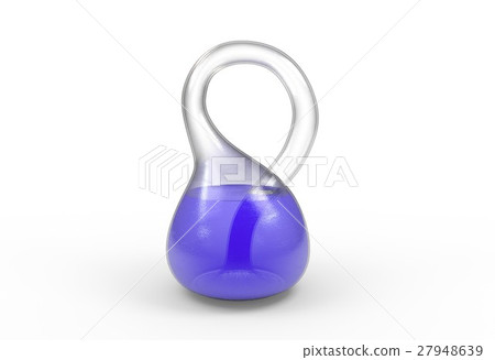 One side mesh klein bottle isolated on a white One side mesh klein bottle isolated on a white 27948639