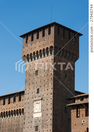 Sforza Castle in Milan Italy - Castello Sforzesco 27948744