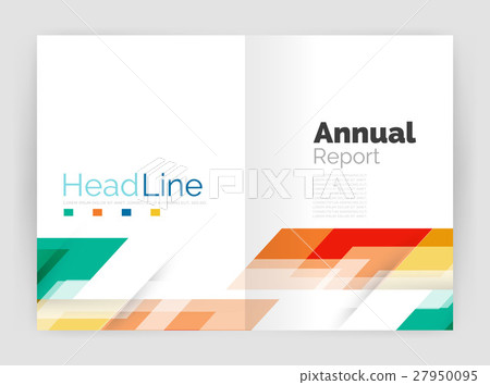 Set of business straight lines abstract 27950095