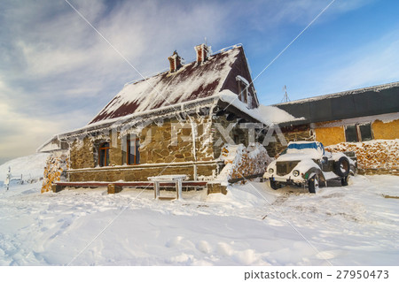 Winter mountain scenery in Bieszczady mountains Winter mountain scenery in Bieszczady mountains 27950473