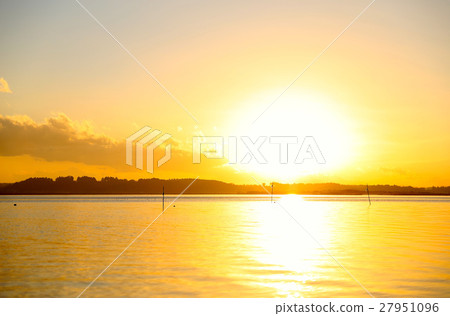 在Hakuumi茨城縣小澤公園的晚上風景 27951096