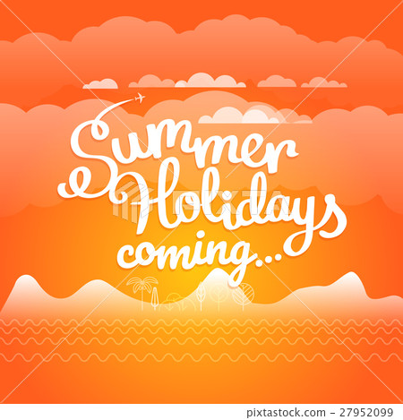 Summer travel vector illustration. Summer holidays Summer travel vector illustration. Summer holidays 27952099
