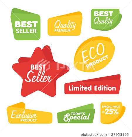 Collection of Raster Abstract Label, Sticker, Tags 27953165