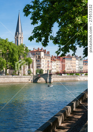 Church of Saint Georges and footbridge, Lyon 27953182