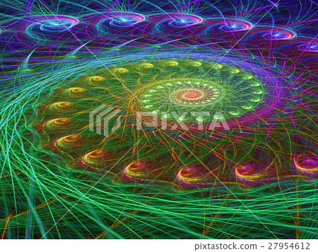 Perspective spiral - abstract digitally generated Perspective spiral - abstract digitally generated 27954612