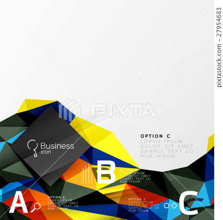 Low poly polygonal triangle abstract background 27954683
