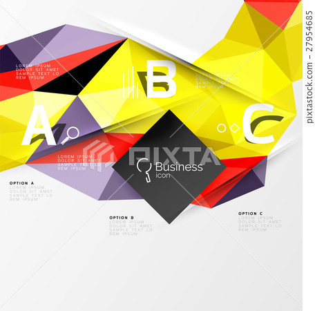 Low poly polygonal triangle abstract background 27954685