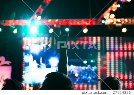 Blurred background of concert Blurred background of concert 27954836