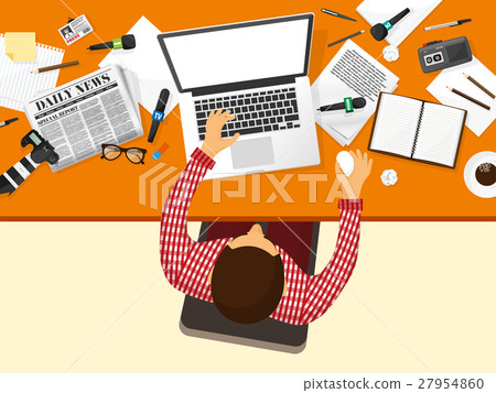 Mass media background in a flat style.Press Mass media background in a flat style.Press 27954860
