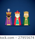 Three wise men bringing gifts to Jesus 27955674