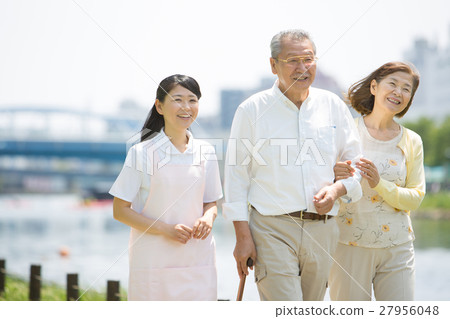 Senior couple caregiver image 27956048