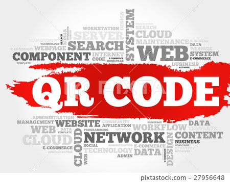 QR code word cloud QR code word cloud 27956648
