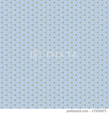Blue retro wallpaper with flower ornaments Blue retro wallpaper with flower ornaments 27956975