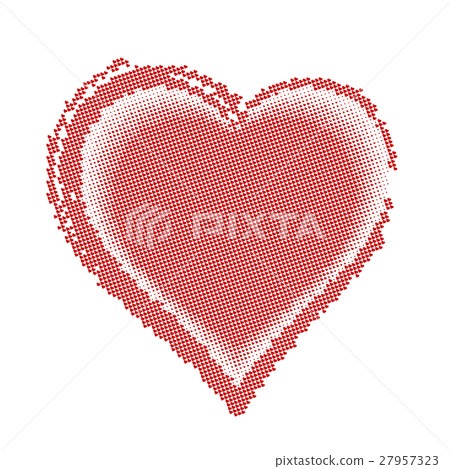 Red heart shape for your design. - Stock Illustration [27957323] - PIXTA