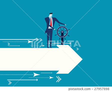 Leader. Business concept illustration Leader. Business concept illustration 27957898