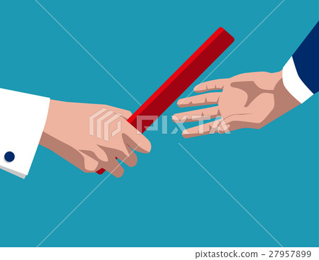 Businessman passing baton 27957899