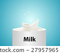 Vector splash of milk illustration  27957965