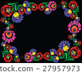 Wzory Lowickie. Decorative traditional vector  27957973