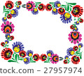Wzory Lowickie. Decorative traditional vector 27957974