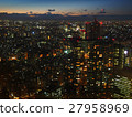 在市中心的建築街（東京都觀景台）〜黃昏和夜晚之間〜 27958969