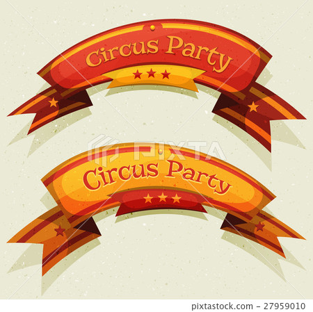 Comic Circus Party Banners And Ribbons 27959010