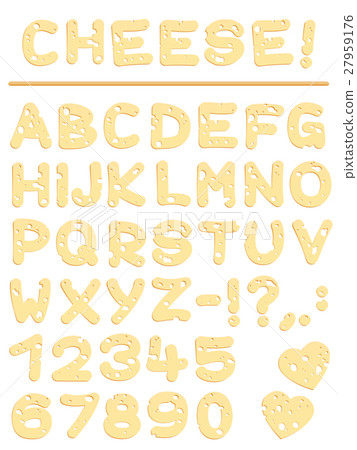 Cheese Font Letters Cheese Font Letters 27959176