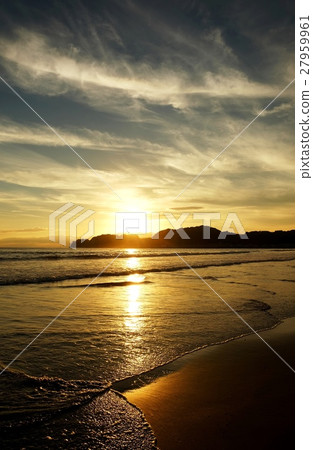 沿海日落·Takikigome海岸 27959961