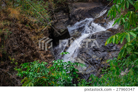 waterfall of Thailand in the jungle. 27960347