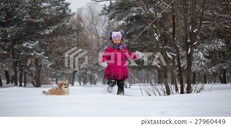 girl and dog girl and dog 27960449