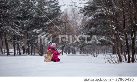 girl and dog girl and dog 27960450