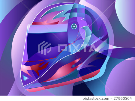abstract crash helmet 27960504