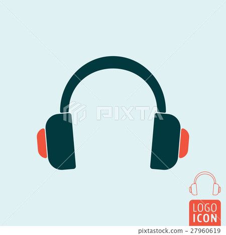 Headphone icon isolated 27960619