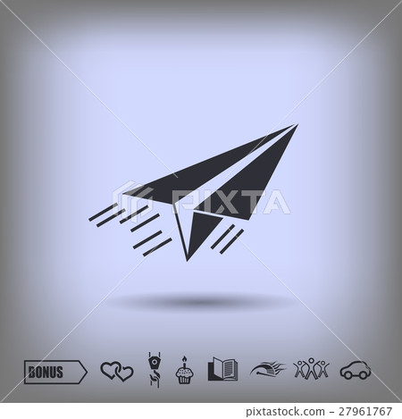 Pictograph of airplane Pictograph of airplane 27961767