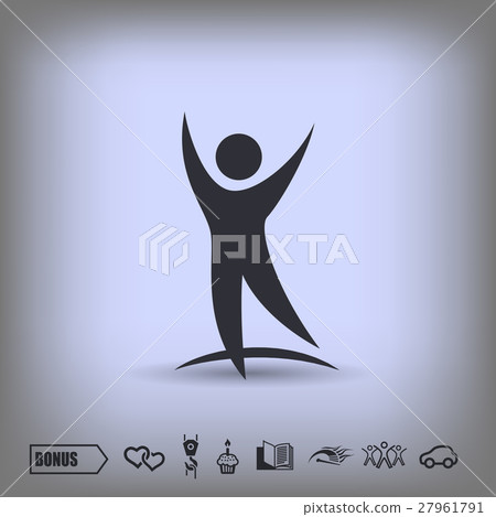 Pictograph of success people 27961791