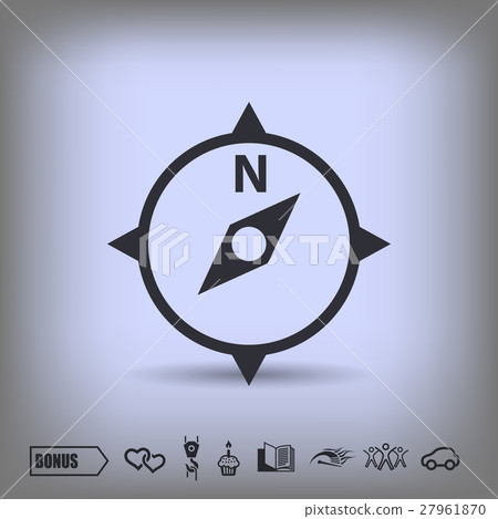 Pictograph of compass 27961870