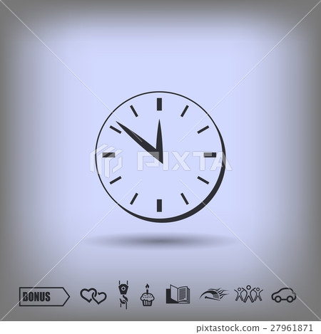Pictograph of clock Pictograph of clock 27961871