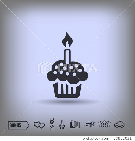 Pictograph of cake - Stock Illustration [27962031] - PIXTA