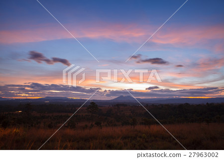 Landscape morning sunrise at Thung Salang Luang 27963002