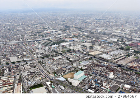 Aerial view of Amagasaki City's Bay Area Aerial view of Amagasaki City's Bay Area 27964567