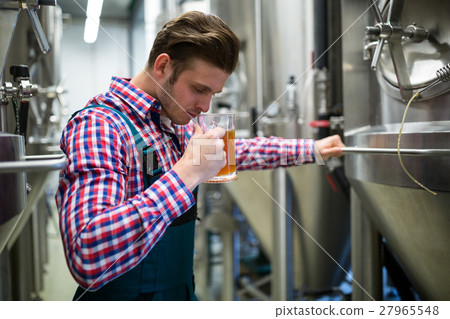 Brewer smelling beer 27965548