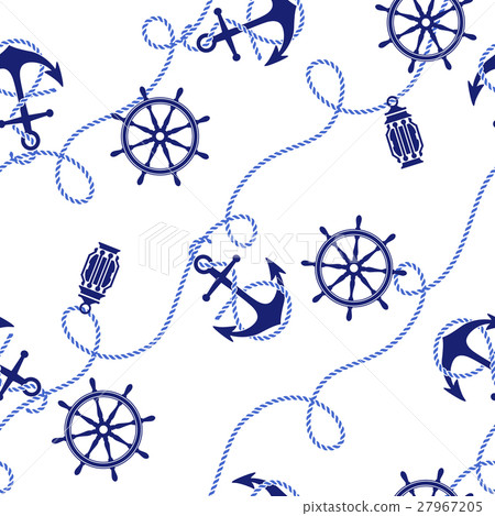 錨和方向盤模式 27967205