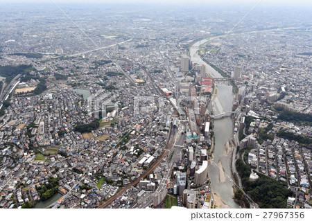 Aerial view of Takarazuka City, Hyogo Prefecture 27967356