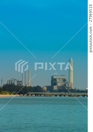 electrical power plant near the sea, Rayong electrical power plant near the sea, Rayong 27969518