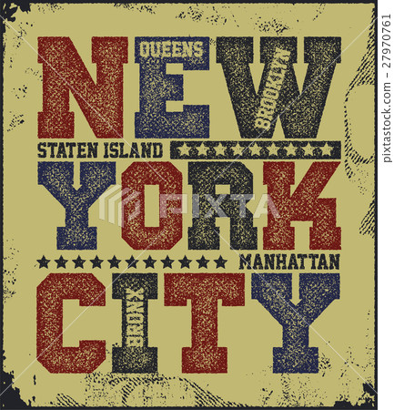 New York City Typography Graphics 27970761