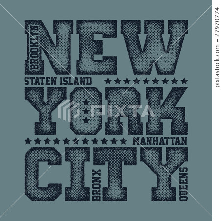 New York City Typography Graphics 27970774
