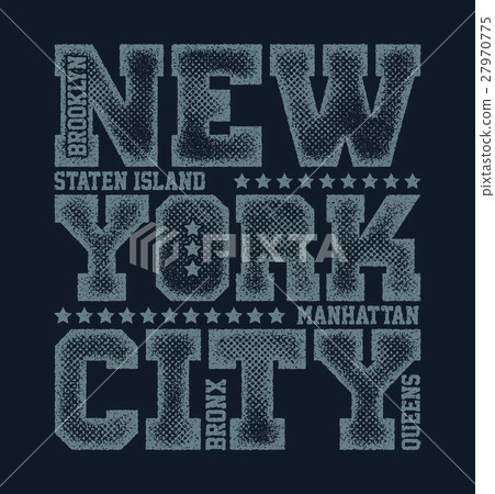 New York City Typography Graphics 27970775