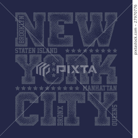New York City Typography Graphics 27970776